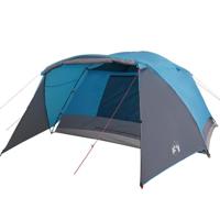 VidaXL Tent met luifel 4-persoons waterdicht blauw - thumbnail