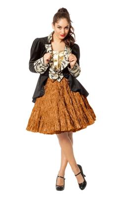 Petticoat luxe metallic, koper Petticoat luxe metallic, koper