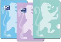 Oxford School schrift, ft A4, 72 bladzijden, met kantlijn, gelijnd, assorti, pak van 3 stuks - thumbnail