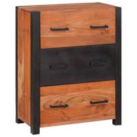 Dressoir met lade Bruin 55 x 30 x 75 cm Massief Acaciahout - thumbnail