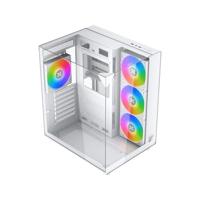 PC-behuizing (zonder voeding) - XIGMATEK - Aqua Compact Arctic - Cube - ATX-vormfactor - 4x120mm A-RGB meegeleverd - Wit - thumbnail