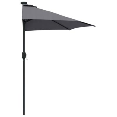 Tuinparasol Antraciet 294 x 150 x 224 cm Stof