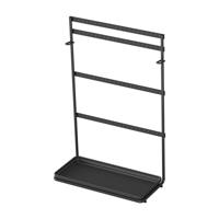 Metaltex sieradenrek 22x11x36 cm mat zwart/metaal - thumbnail
