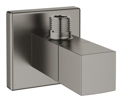 Hoekstopkraan GROHE Eurocube Hard Graphite Geborsteld