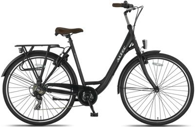 Altec Metro 28 Inch 49 cm Dames 7V V Brakes Matzwart