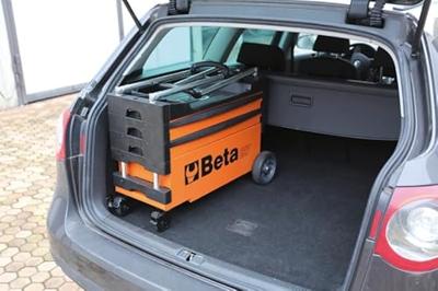Beta C27S - Oranje Inklapbare Mobiele gereedschapswagen | 2 laden - 027000201 Beta C27S - Oranje Inklapbare Mobiele gereedschapswagen | 2 laden - 027000201
