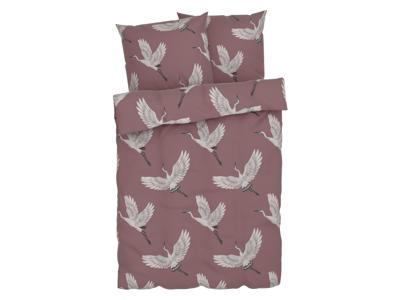 LIVARNO home Satijnen dekbedovertrek 240 x 220 cm (Grijs/geruit)