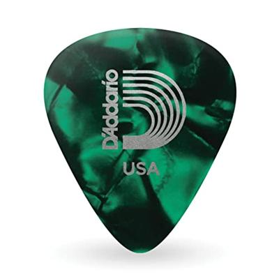 D'Addario 1CGP2-10 groene pearl celluloid plectra 10 pack light