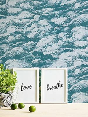 Architects Paper Jungle Chic blauw behang | 377053 - thumbnail