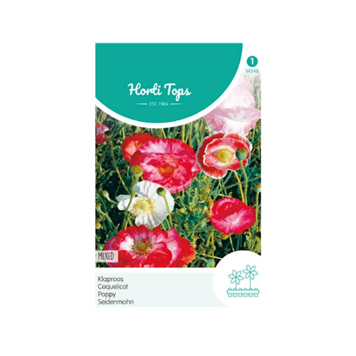 Zaden Papaver Klaproos gemengd Hortitops - Hortitops