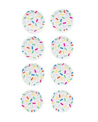 HEMA Gebaksbordje confetti 8 stuks