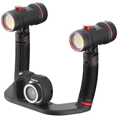 SeaLife Sea Dragon DUO 6000F Color Boost set (incl 2x 3000 Color Boost lights, ultra dual tray, SL944 case)