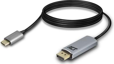 USB-C naar DisplayPort kabel 1,8m verguld ACT AC7035