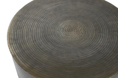 Hoofdtafel Home ESPRIT Gouden Aluminium 90 x 90 x 40 cm