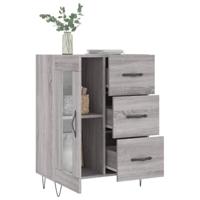 Dressoir 69,5x34x90 cm bewerkt hout grijs sonoma eikenkleurig - thumbnail