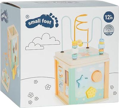Small Foot houten activiteitenkubus en motoriekspiraal pastel - thumbnail