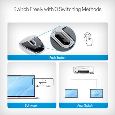 ATEN 2-poorts USB 2.0 peripheral schakelaar