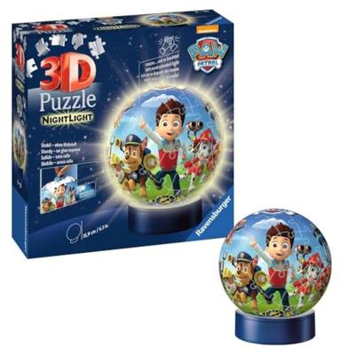 Ravensburger 3d puzzel paw patrol nachtlamp, 72st. - thumbnail