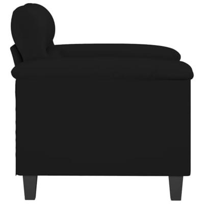Fauteuil 60 cm microvezelstof zwart