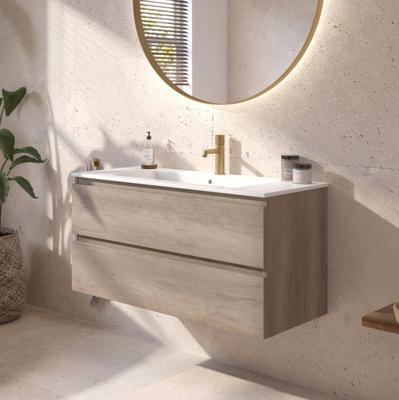 Ben Tendenza badmeubel incl. keramische wastafel 100x46x52cm nebraska eiken