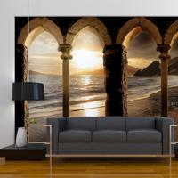 Zelfklevend fotobehang - Kasteel op het strand , Premium Print - thumbnail