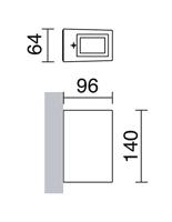 Franssen Vierkante up en downlighter Spot 38335 - thumbnail