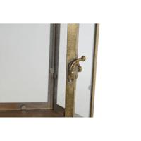 Kaarshouder Home ESPRIT Gouden Metaal Kristal 23 x 23 x 48 cm - thumbnail