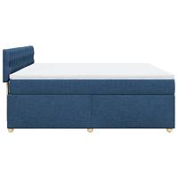 Boxspring met matras stof blauw 180x200 cm - thumbnail