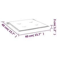 VidaXL Tuinstoelkussens 4 st 40x40x3 cm oxford stof beige - thumbnail