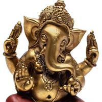 Goudkleurig Ganesha Beeld - Polyresin - 458 gram - uit China - thumbnail
