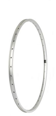 Dunlop Velg primax e str19 26" 559 x 19c - 36 gaats - spaak 14 / frans ventiel - zilver met remrand