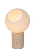 Lucide DAVIN - Tafellamp - 1xE27 - Opaal - thumbnail