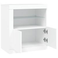 Dressoir met LED-verlichting 60,5x37x67 cm wit - thumbnail