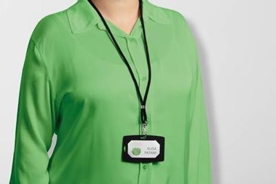 Durable 827201 Naamplaatje (b x h) 75 mm x 40 mm clip, ketting, textielband, jojo 20 stuk(s)