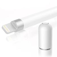 Magnetische anti-verloren potlood Cap Stylus pen beschermende dop voor Apple Pencil (wit) - thumbnail