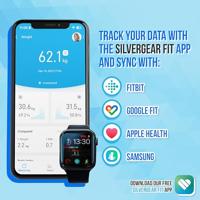 Silvergear Smart Personenweegschaal Zwart - thumbnail