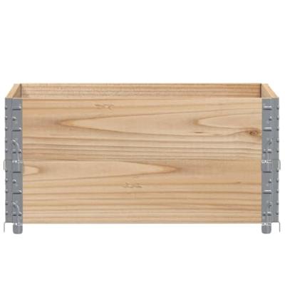 VidaXL Palletopzetranden 2 st 80x60 cm massief grenenhout VidaXL Palletopzetranden 2 st 80x60 cm massief grenenhout