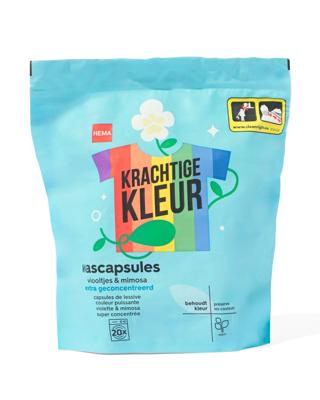 HEMA Wascapsules kleur eco viooltjes en mimosa - 20 stuks