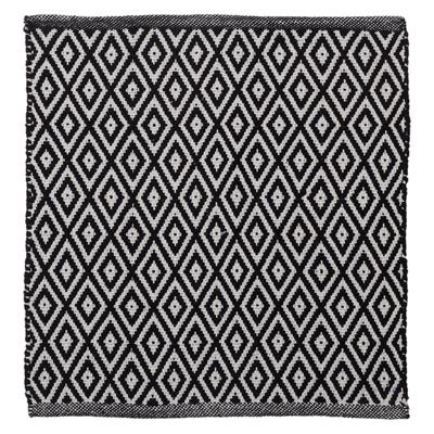 Badmat Sealskin Trellis 60x60 cm Katoen Zwart