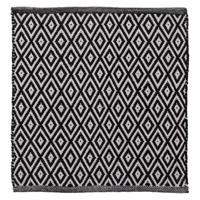 Badmat Sealskin Trellis 60x60 cm Katoen Zwart - thumbnail