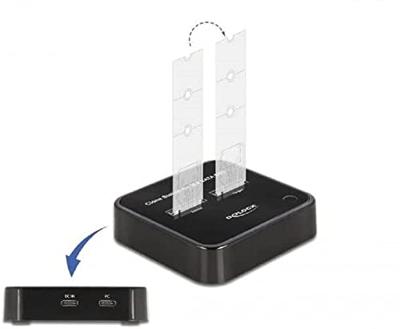 Delock 64178 USB-C Harde schijf-dockingstation Met clone-functie