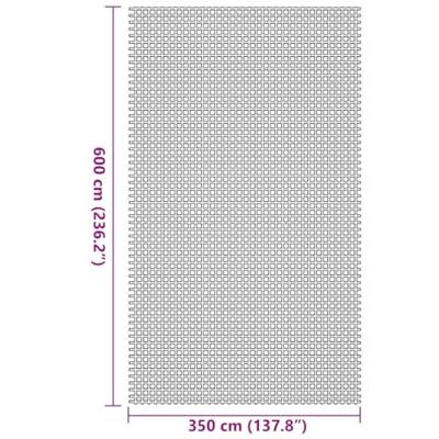 Tenttapijt Antraciet 600 × 350 cm Polyester