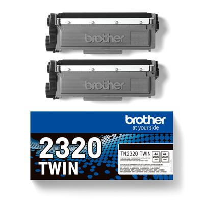 Brother Toner TN-2320TWIN Origineel 2-pack Zwart 2600 bladzijden TN2320TWIN