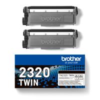 Brother Toner TN-2320TWIN Origineel 2-pack Zwart 2600 bladzijden TN2320TWIN - thumbnail
