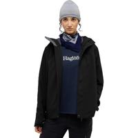 Haglofs Breeze Proof Hardshell Jas Dames True Black M - thumbnail