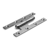 DX paumelle 140 x 70 mm verzinkt staal rechts draairichting 2 - thumbnail