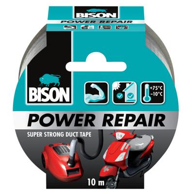 Power Repair Grijs Rol 10 m BisonPower repair tape grijs rol a10 m Bison - Bison Power Repair Grijs Rol 10 m BisonPower repair tape grijs rol a10 m Bison - Bison