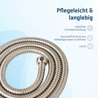 Ben doucheslang metaal 175cm RVS-look Ben doucheslang metaal 175cm RVS-look