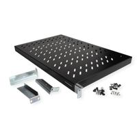 ROLINE 19-inch plank 1 U, instelbaar 700 mm diep 50 kg zwart - thumbnail