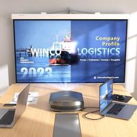 Kabel USB-C naar HDMI Silver HT LOGAN Zwart - thumbnail